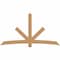 Ekena Millwork Alberta Smooth Timber Gable Bracket, Western Red Cedar, 96"W x 52"H x 3 1/2"D x 5 1/2"F, 13/12 Pitch GBW096X52X0406ALB00SWR - alternate 1